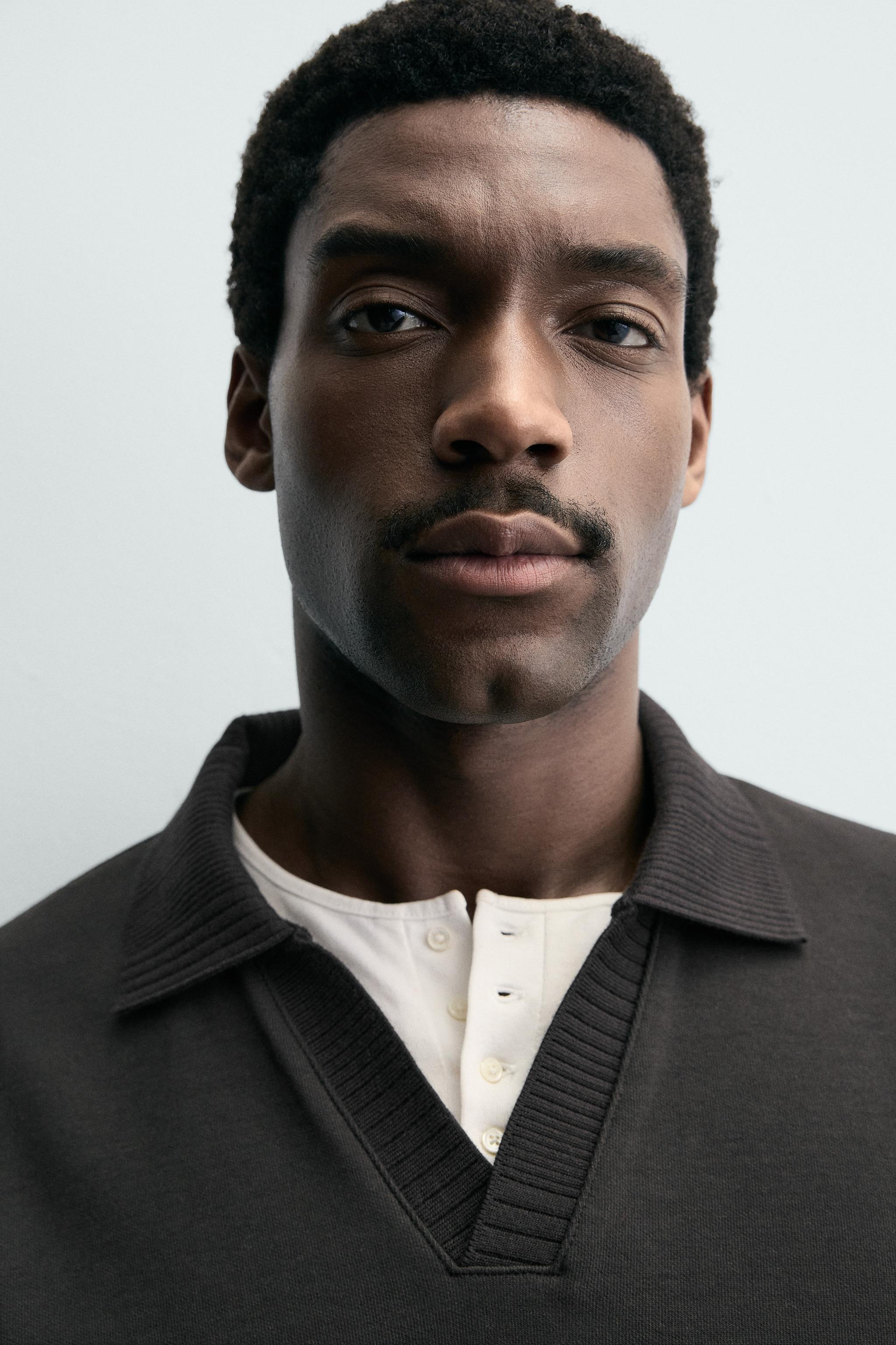 INTERLOCK POLO SWEATSHIRT